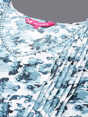 Women Floral Printed Regular Kurta with Trousers 2