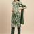 Green Shibori Printed Sequinned Pure Cotton Kurta With Trousers & Dupatta