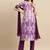 Shibori Dyed Regular Sequinned Pure Cotton Kurta With Trousers & Dupatta