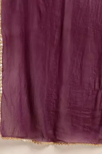 Shibori Dyed Regular Sequinned Pure Cotton Kurta With Trousers & Dupatta