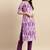 Shibori Dyed Regular Sequinned Pure Cotton Kurta With Trousers & Dupatta