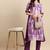 Shibori Dyed Regular Sequinned Pure Cotton Kurta With Trousers & Dupatta