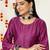 Round Neck Regular Kurta with Trousers & With Dupatta