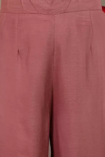 Gotta Patti Detail Straight Kurta & Trousers With Dupatta