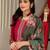 Thread Work Detail Straight Kurta & Trousers With Dupatta