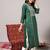Ethnic Motifs Embroidered Thread work Straight Kurta & Trousers With Dupatta