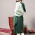 Ethnic Motifs Embroidered Thread work Straight Kurta & Trousers With Dupatta