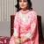 Floral Printed A-Line Kurta With Trousers & Dupatta