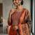 Floral Embroidered Thread Work Kurta & Trousers With Dupatta