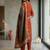 Floral Embroidered Thread Work Kurta & Trousers With Dupatta