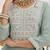 Sea Green Floral Embroidered Thread Work Straight Kurta With Trousers & Dupatta