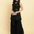 Women Embroidered Sequinned Anarkali Kurta With Sharara & Dupatta