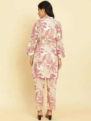 Floral Printed Kurti With Trousers 6