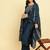 Floral Embroidered Beads & Stones Kurta With Trousers & Dupatta