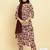 Floral Printed Pure Cotton Kurta With Trousers & Dupatta