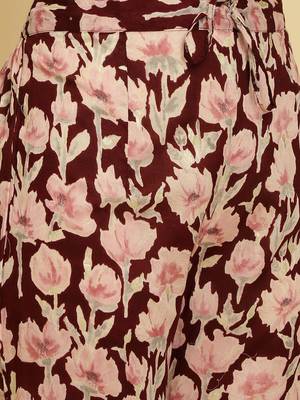 Floral Printed Pure Cotton Kurta With Trousers & Dupatta 3