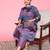 Abstract Printed Mandarin Collar Kurta with Palazzos