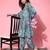 Women Abstract Printed Regular A-Line Kurta with Trousers