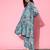 Women Abstract Printed Regular A-Line Kurta with Trousers