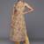 Floral Printed High Slit Fusion Kurta with Trousers
