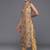 Floral Printed High Slit Fusion Kurta with Trousers