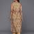 Floral Printed High Slit Fusion Kurta with Trousers
