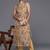 Floral Printed High Slit Fusion Kurta with Trousers