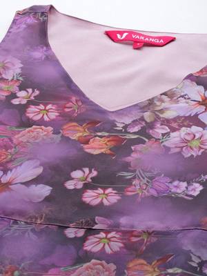 Floral Printed Regular Kurta with Trousers 2