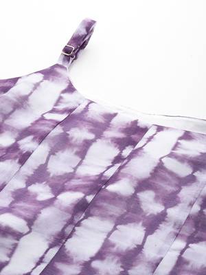 Printed Chanderi Silk Kurta with Trousers & Dupatta 2