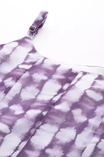 Printed Chanderi Silk Kurta with Trousers & Dupatta
