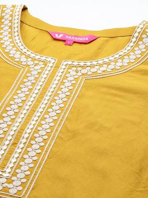 Women Ethnic Motifs Embroidered Thread Work Kurta with Trousers & With Dupatta 3