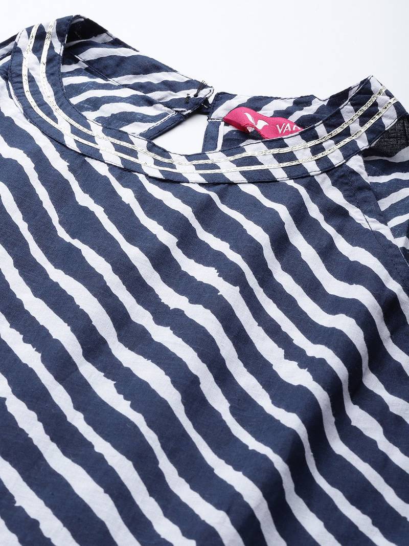 Leheriya Dyed Gotta Patti Kurti With Sharara