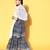 Women Leheriya Printed Mirror Work Kurta with Sharara & With Dupatta