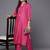 Women Pink Bandhani Printed Sequinned Kurta with Trousers