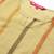 Women Yellow Striped Mukaish Kurta with Sharara & With Dupatta