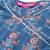 Women Blue Ethnic Motifs Printed Angrakha Gotta Patti Kurta with Trousers & With Dupatta