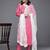 Women Pink Bandhani Printed Gotta Patti Pure Cotton Kurta with Trousers & With Dupatta