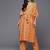 Women Mustard Yellow & Pink Ethnic Motifs Printed Pure Cotton Kurta with Trousers