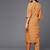 Women Mustard Yellow & Pink Ethnic Motifs Printed Pure Cotton Kurta with Trousers