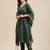 Green & Gold-Coloured Gotta Patti Kaftan Kurta With Trouser