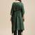 Green & Gold-Coloured Gotta Patti Kaftan Kurta With Trouser