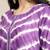 Women Violet Printed Panelled Kurta with Trousers