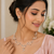 Pearl & cz floral necklace & earrings set, silver tone pink pearl clusters, silver-tone finish, cubic zirconia accents.