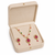Ruby & emerald stones & earrings gold-tone setting, teardrop pendant, ethnic indian wear, multicolour gemstones.