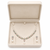 Pearl necklace & earrings set with pastel gemstones drop earrings included, pink & green stones, pearl drop pendant.