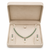 Pearl & emerald green stone necklace and earrings jewellery set drop pearl pendant, matching earrings, bridal wear.