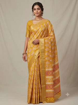 new desiger Cotton silk saree  1