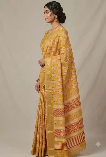 new desiger Cotton silk saree 