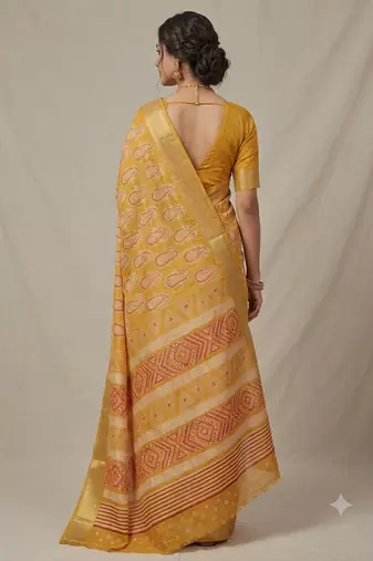 new desiger Cotton silk saree 