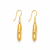 Gold-toned 3-layer beaded necklace and earrings jewellery set cylindrical beads.